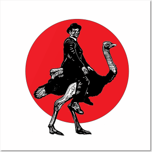 Ostrich Rider Posters and Art